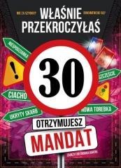 Karnet Urodziny 30