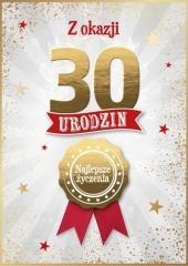 Karnet Urodziny 30