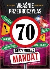 Karnet Urodziny 70
