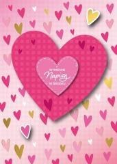 Karnet Walentynki wymienne napisy