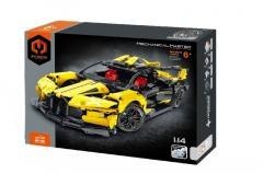 Klocki Model 1:14 Auto żółte 1103el