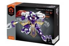 Klocki Robot Tygrys fioletowy 2w1 340el