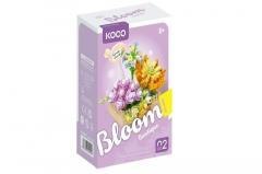 Klocki Sukulenty Doniczka fiolet