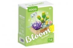 Klocki Sukulenty doniczka zielona 232el