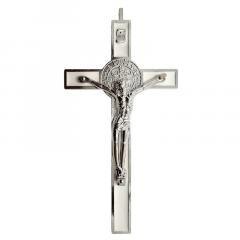 Krzyż Św. Benedykta Biały 19cm