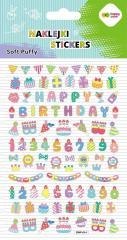 Naklejki 3D Soft Puffy Birthday110x205 HAPPY COLOR