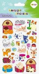 Naklejki 3D Soft Puffy Cat 110x205 HAPPY COLOR