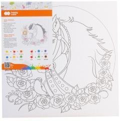 Podobrazie bawełniane Koń 25x25cm HAPPY COLOR