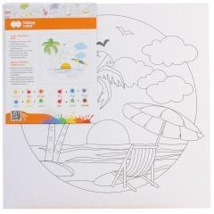 Podobrazie bawełniane Pejzaż 25x25cm HAPPY COLOR