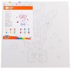 Podobrazie bawełniane Żyrafa 25x25cm HAPPY COLOR