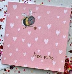 Karnet Walentynki SPRS63 Pszczoła