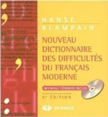 Nouveau Dictionnaire des difficultes du Francais