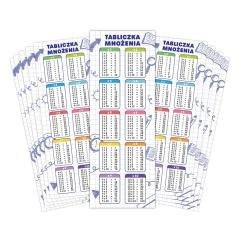 Zakładki do książek - Tabliczka mnożenia (10szt)