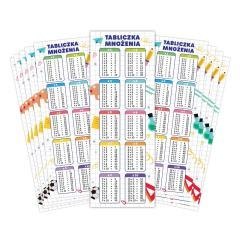 Zakładki do książek - Tabliczka mnożenia (10szt)