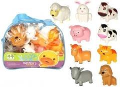 Zwierzęta gumowe w plecaku do kąpieli