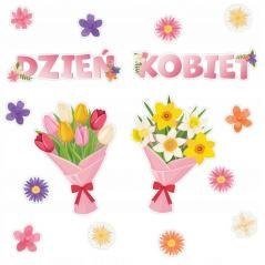 Dekoracja Dzień Kobiet - Kwiaty 16el