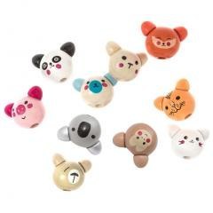 Drewniane koraliki 2cm 10szt