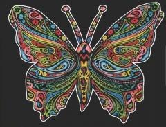 Kolorowanka welwetowa A4 Motyl