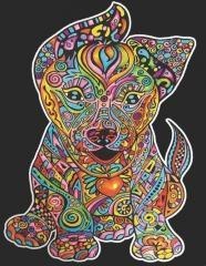 Kolorowanka welwetowa A4 Szczeniak