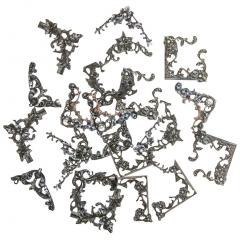 Naklejki narożniki vintage 5x5cm 24szt