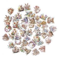 Naklejki winylowe wielkanocne 4-6 cm 50szt