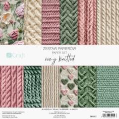 Zestaw papierów cozy knitted 30,5x30,5 24 kartki