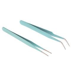 Zestaw pęset precyzyjnych 2szt mint