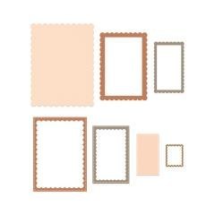 Zestaw wykrojników ramki z falbanką 7szt