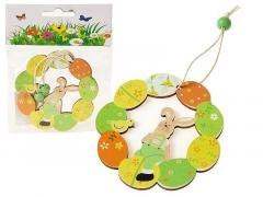 Zestaw zawieszek drewnianych z królikiem 2szt