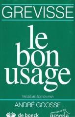 Bon usage 13e edition