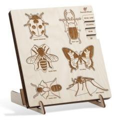 Puzzle drewniane - Do biedronki przyszedł żuk