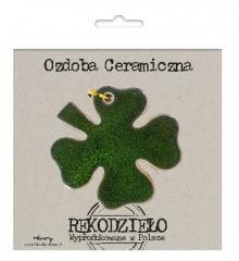 Zawieszka ceramiczna - Koniczyna