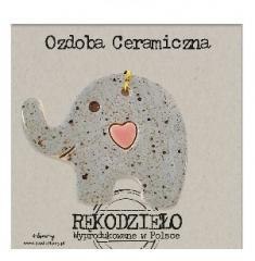 Zawieszka ceramiczna - Słoń