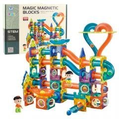 Klocki magnetyczne tor kulkowy 188el