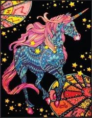 Kolorowanka welwetowa Jednorożec zodiak 47x35cm