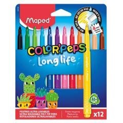 Flamastry Long Life 12kol MAPED