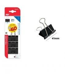 Klipsy biurowe 41mm 3szt