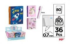 Notatnik mini z długopisem MIX