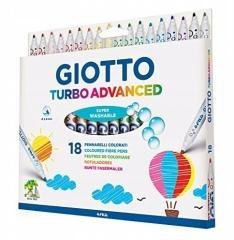 Pisaki Turbo Advanced 18 kolorów GIOTTO