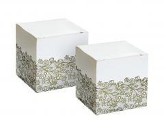 Pudełka papierowe na słodycze 5x5x5cm 6szt