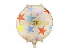 Balon foliowy pastylka Congrats 35x35cm