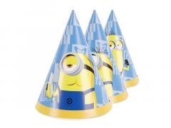 Czapeczki Minionki 16cm 6szt