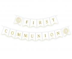 Girlanda papierowa First Communion Komunia