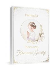 Pamiątka Komunia pudełko A4 + książka
