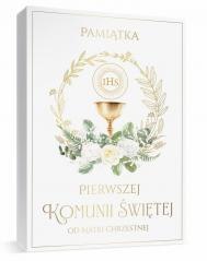 Pamiątka Komunia pudełko A4 + książka