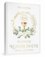 Pamiątka Komunia pudełko A4 + książka