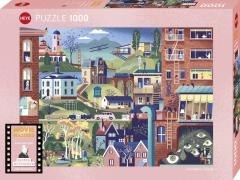 Puzzle 1000 Filmy Alfreda Hitchcocka