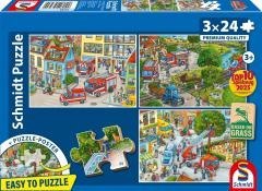 Puzzle 3x24 Straż pożarna