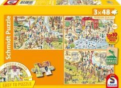 Puzzle 3x48 Wycieczka do zoo