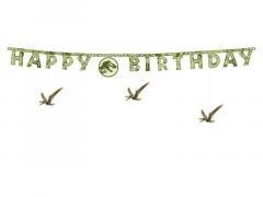 Baner Happy Birthday Jurassic World 45x165cm